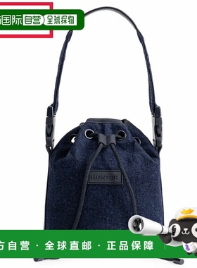日本直邮Hunter Refined 抽绳牛仔布水桶单肩包 UBS5502DNM-DNM