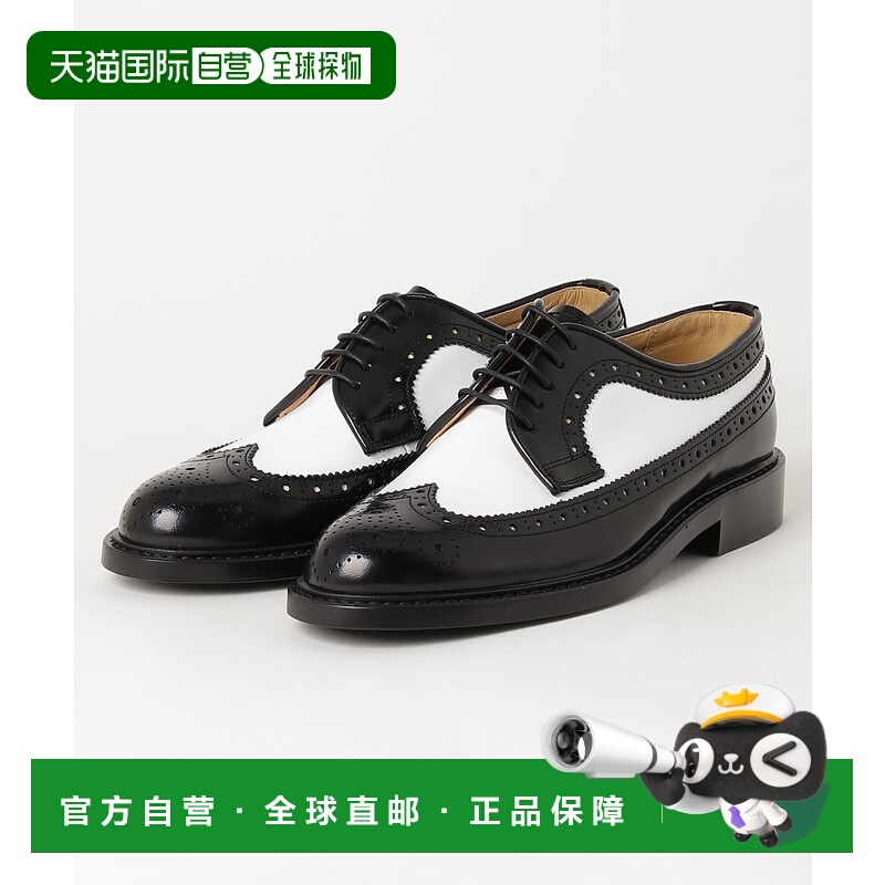 1h可退 日本直邮HARUTA 男女同款 经典翼尖 鞋带皮鞋 710 黑白 62