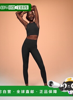 自营欧洲直邮On昂跑Movement系列女士黑色再生聚酯短款运动背心