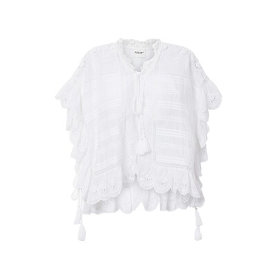 1h可退 香港直邮ISABEL MARANT 女士 PAYTON 上衣 HT0768FAD1J05E