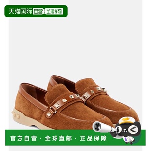 香港直邮valentino 华伦天奴 女士 Leisure Flows 绒面革乐福鞋