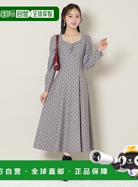 1h可退 日本直邮WILLSELECTION 女装 宽松A字版型 方领长袖 连衣