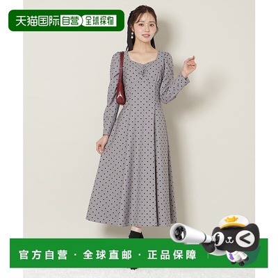 1h可退 日本直邮WILLSELECTION 女装 宽松A字版型 方领长袖 连衣