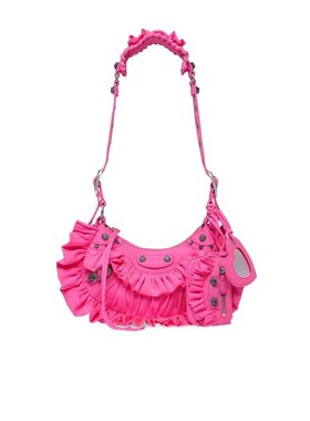 Balenciaga 巴黎世家 女士 荷叶边单肩包 671309210FZ