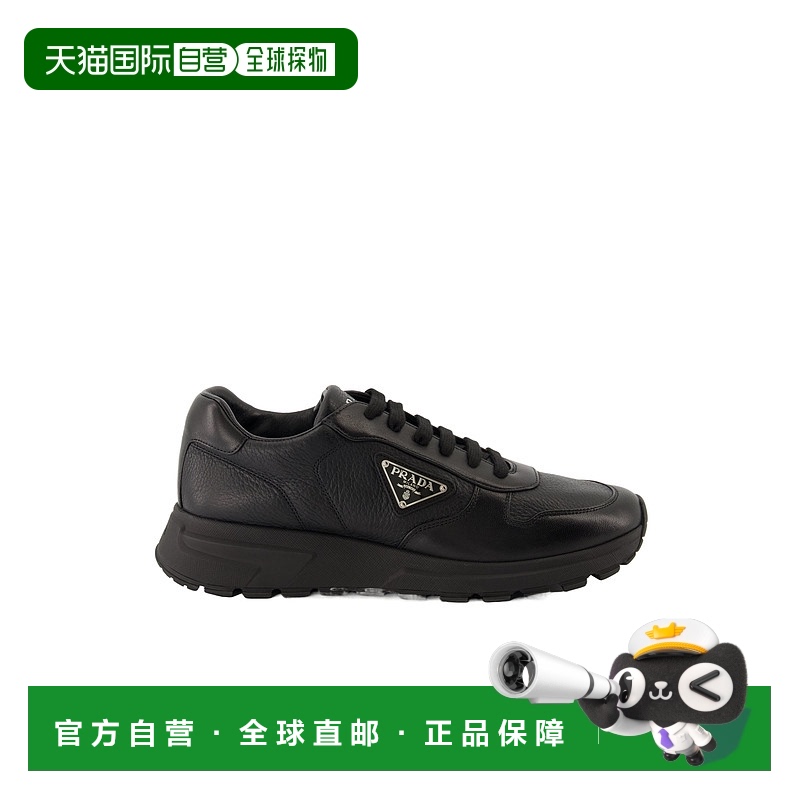 1h可退 香港直邮PRADA 男士休闲鞋 2EE3693LQKFG000F0002 CO 黑色