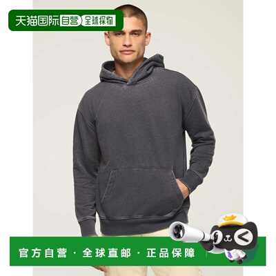 自营lucky brand拉奇品牌男士威尼斯烧花法兰绒连帽卫衣-水洗色