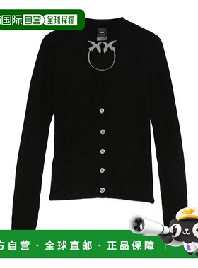 香港直邮PINKO 女士针织衫 105506A18MZ99 AW2025 黑色 V-Neck Ne