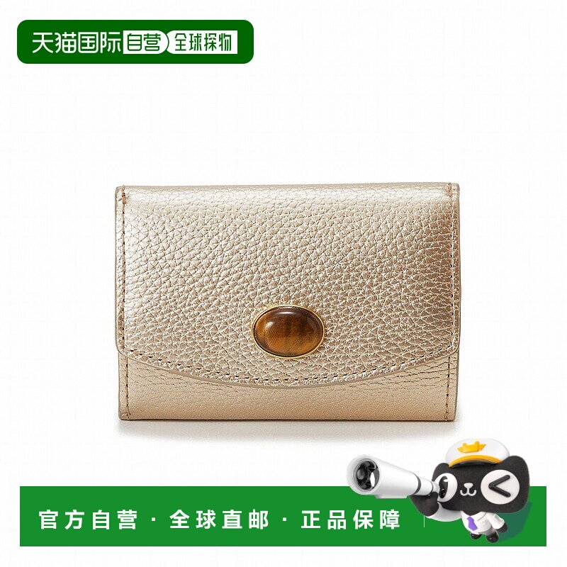 日本直邮TOPKAPI gemdrops 迷你压纹皮革天然石三折钱包 [TO002DW