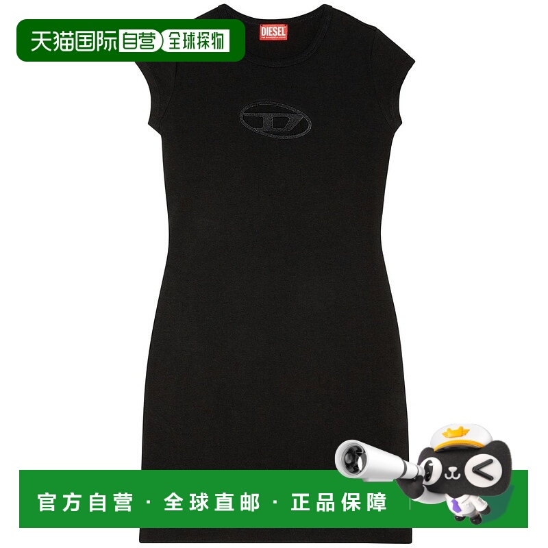 1h可退 香港直邮DIESEL 女士连衣裙 A062700AFAA9XXA-0 SS2025 黑