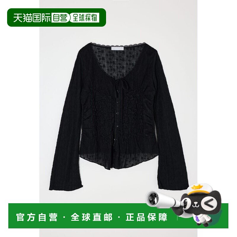 日本直邮MOUSSY SHIRRING LACE 上衣 [94022963]图片