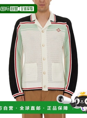 1h可退 香港直邮Casablanca 男士 棉质针织网球衬衫 MPF25KW99801