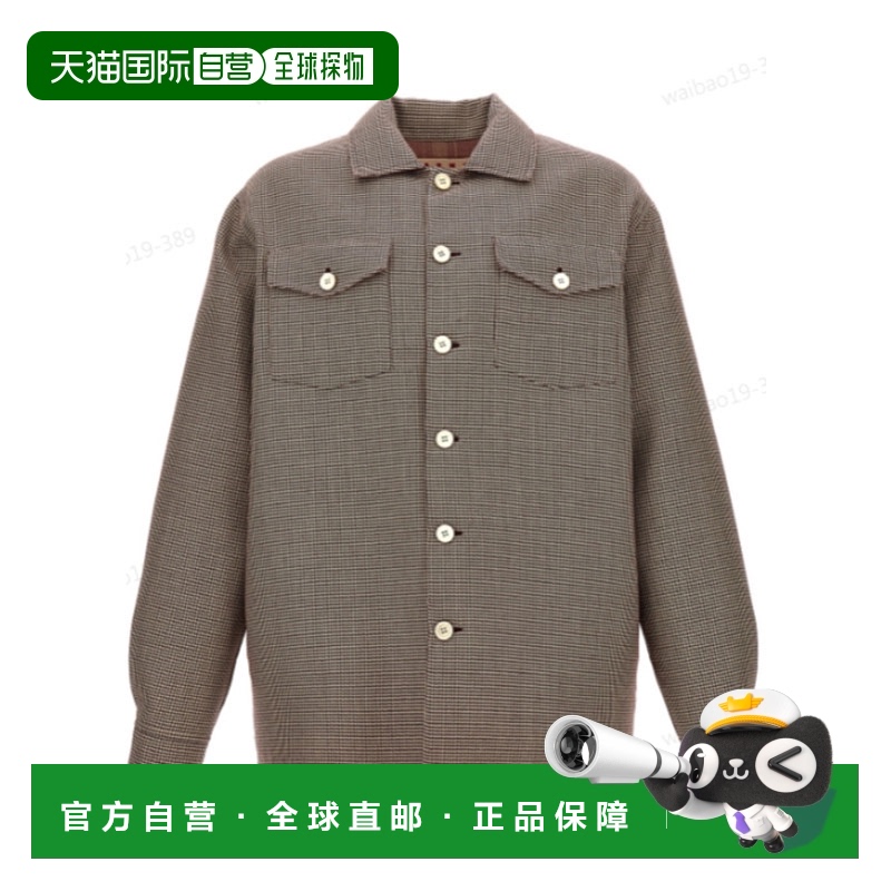 1h可退 欧洲直邮MARNI 男士衬衫CUMU0310K0UTWA23PDR80