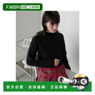 日本直郵forksy. FOls684 女士凹凸紋半高領針織毛衣