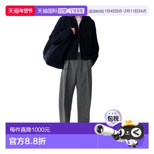 欧洲直邮studio nicholson 男士 毛衣高领羊毛拉链针织衫半高领