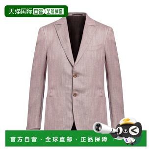 1h可退 香港直邮zegna 杰尼亚 男士 西装外套 red红色 舒适时尚