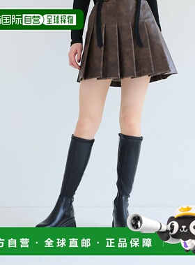 日本直邮VIVIAN 厚底弹力长靴（黑色）