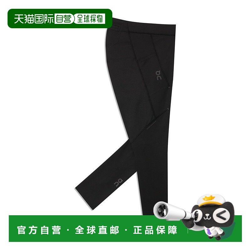 日潮跑腿ON昂跑 男士黑色高性能紧身长裤 Black S 1me1154运动