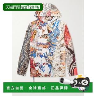 印花弹性针织连帽衫 1h可退 男士 Serre T264SS2 香港直邮Marine