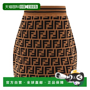 香港直邮FENDI KIDS JFG070AEYDF15B6 AW202 女童半身裙 1h可退