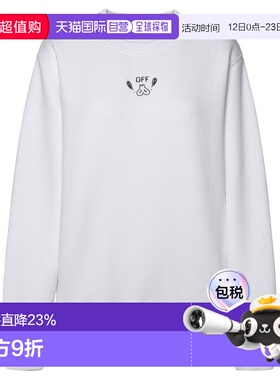 1h可退 香港直邮off-white 女士 白色 Bandana Arrow 套头衫 OWBA