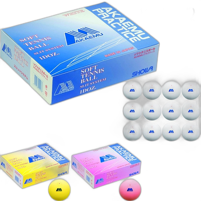 日本直邮 1打盒（12球）朗讯男女款练习球Akaem练习球垒球垒球软L