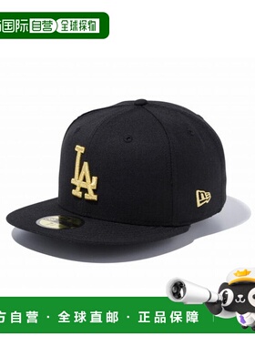 日本直邮New Era 59FIFTY 洛杉矶道奇队 黑金 14525222