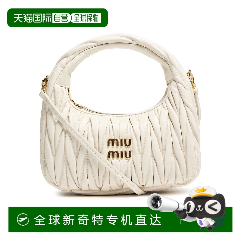 1h可退 欧洲直邮MIU MIU 缪缪 25春夏  MIUWZW6UWHT 女士 手提包