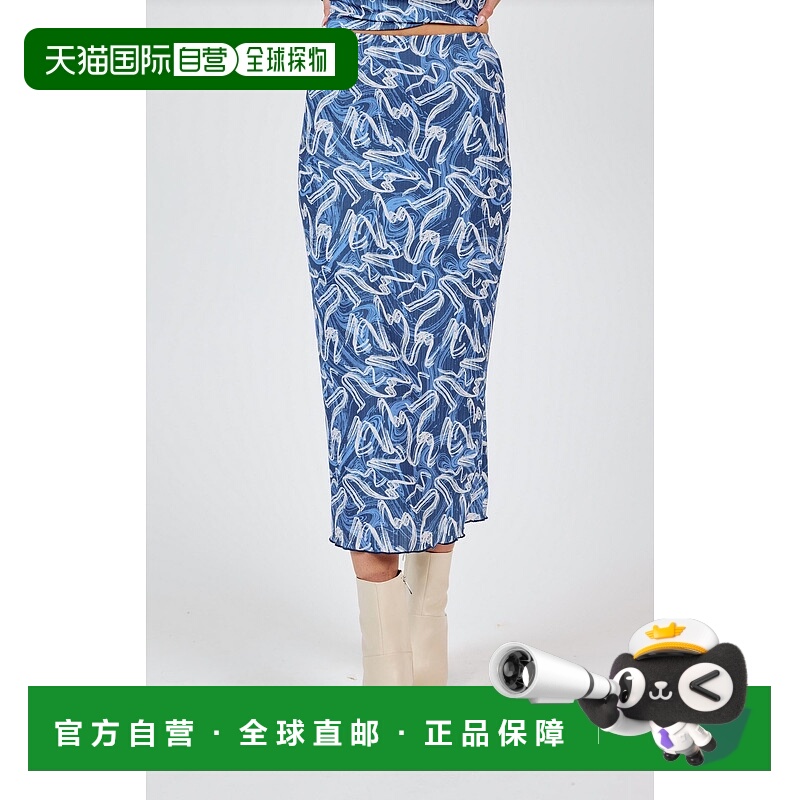 自营 sadie & sage蓝色Big Dreams网眼裙 美国奥莱直发半身裙