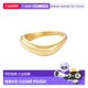 Resistant Curved 18k 自营adorniaTarnish Gold Plated Band
