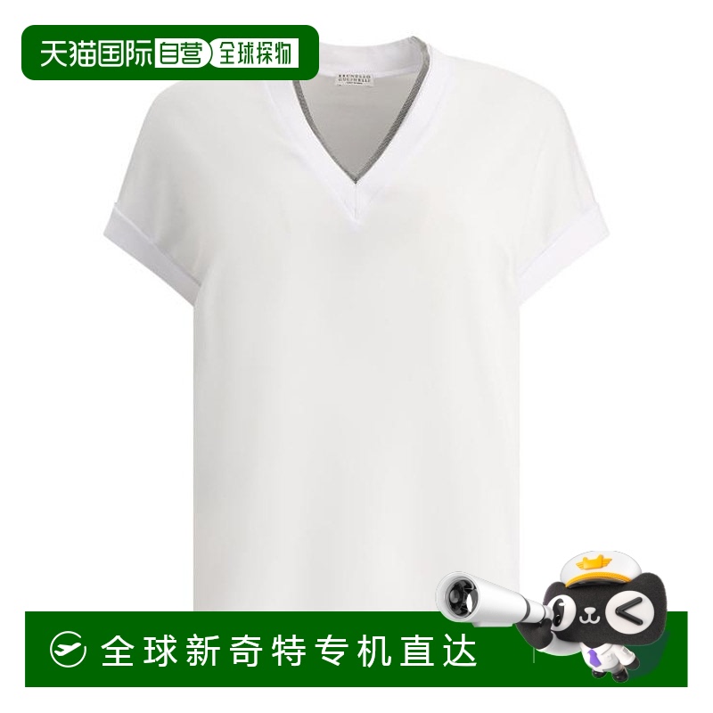 韩国直邮BRUNELLO CUCINELLI25SS短袖T恤女M0T18BD222C159 White