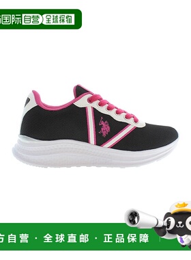 自营u.s. polo assn.美国POLO ASSN.涤纶女式运动鞋-黑色 美国奥