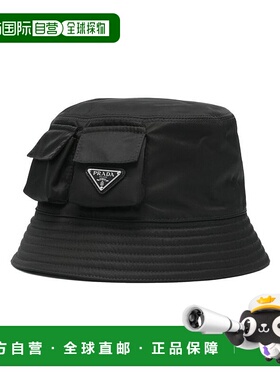 香港直邮PRADA 男士帽子 2HC3502DMIF0002 CO 黑色 Fabric Hats