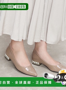 【日本直邮】Menue menue Heel Conscious Pearl Motif 尖头高跟