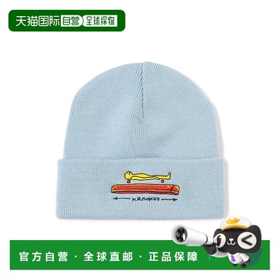 1h可退 日本直邮KROOKED 男士 撞色针织帽 前卫艺术设计 11411723