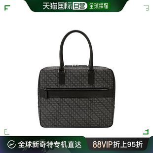 FERRAGAMO 男士 灰色圆点中号手提包 香港直邮SALVATORE 9777