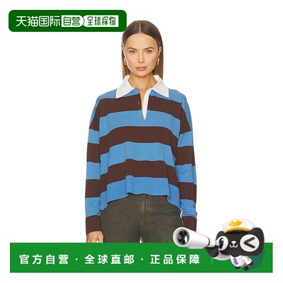 1h可退 香港直邮Simkhai 女士 Carson 橄榄球Polo衫 5252013K