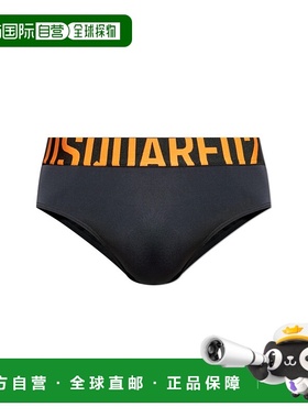 香港直邮DSQUARED2 男士泳装 D7B3560300015 AW2025 黑色 Swim br