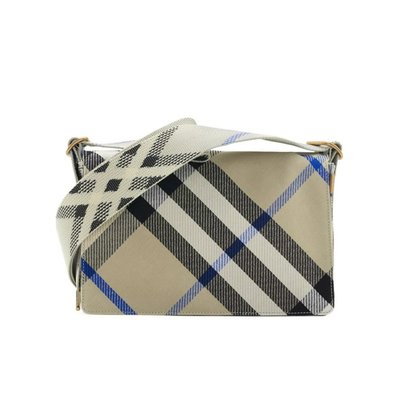 BURBERRY 男士斜挎包 80926041 CO 花色 Trench格纹翻盖斜挎包