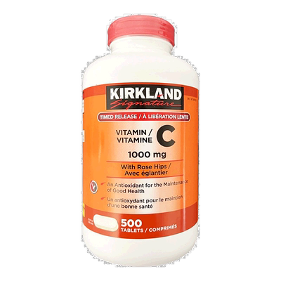 加拿大直邮KIRKLAND Signature/科克兰维生素C VC1000mg 500粒/瓶