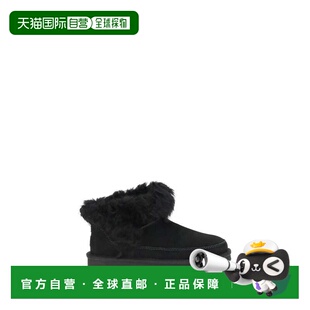 自营UGG Leather Ankle Women's Boots - Black 短靴美国奥莱直发