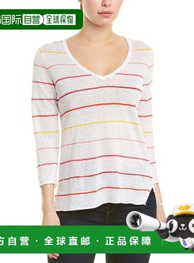 自营 InCashmere亚麻套头衫-红色组合 美国奥莱直发