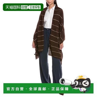 自营forteforteForte Cashmere Lurex Stripe Cashmere Wrap - br
