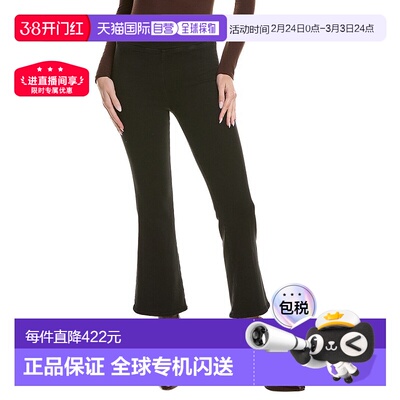 自营FRAME Denim Jetset Crop Boot Cut Pant - black 美国奥莱直