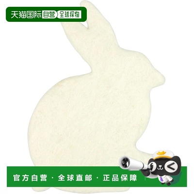 【日本直邮】丸真 Nepal 厨房兔子三脚架 白色 手工制作 羊毛毡