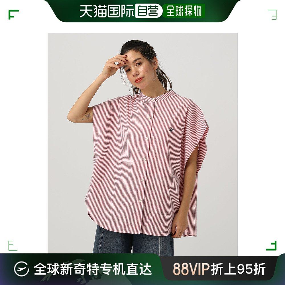 日本直邮beverly hills polo club女士无领宽松衬衫 987855
