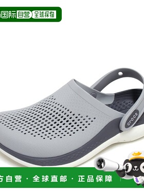 韩国直邮crocs Crocs LiteRide 360 男式女式木屐凉鞋 浅灰色 206