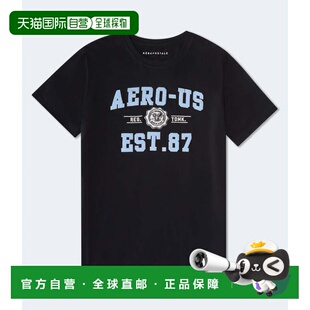 自营Aeropostale -Us Applique Graphic Tee - black 7 美国奥莱