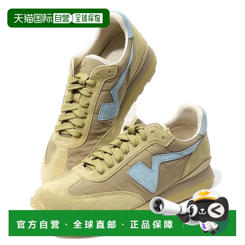 韩国直邮VISVIM FKT RUNNER男款牛皮拼接运动鞋卡其0125101001005