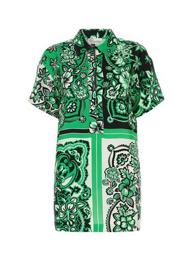 RED VALENTINO 女士衬衫 2R0AAE256SN505 绿色 Floreal shirt