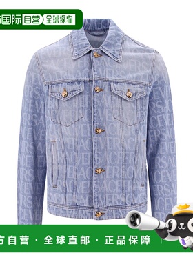 香港直邮Versace 长袖翻领衬衫外套 范思哲10093551A07661